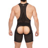 Barcode Berlin Body Backless Krish Noir-Jaune
